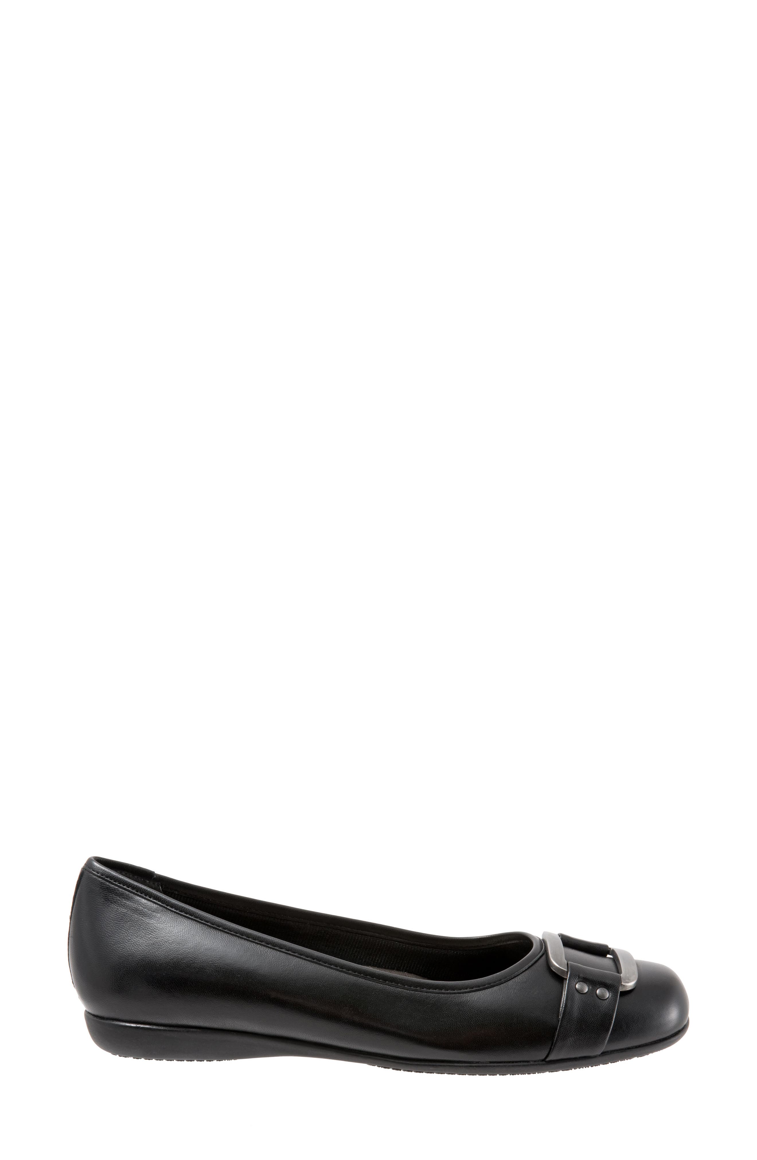 Trotters Sizzle Signature Flat - Multiple Widths Available, Alternate, color, Black
