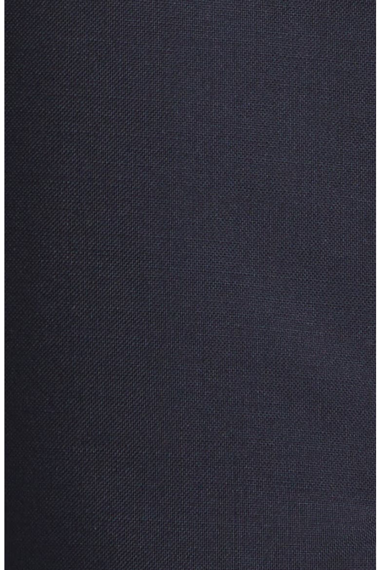 Boxer Detailed Virgin Wool & Mohair Pencil Skirt, Alternate, color, NAVY