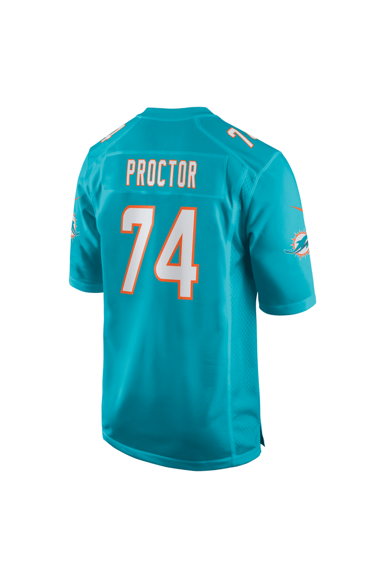 Men's Nike Kayden Proctor Aqua Miami Dolphins 2026 NFL Draft First Round Pick No. 12 Team Game Jersey, Alternate, color, Aqua