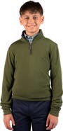 TailorByrd Kids' French Rib Quarter Zip Pullover Sweater