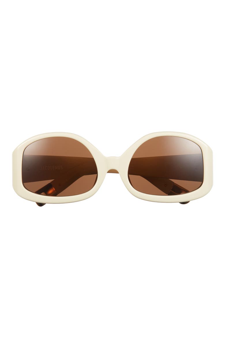 Colapso 50mm Rectangular Sunglasses, Main, color, BEIGE/ GOLD
