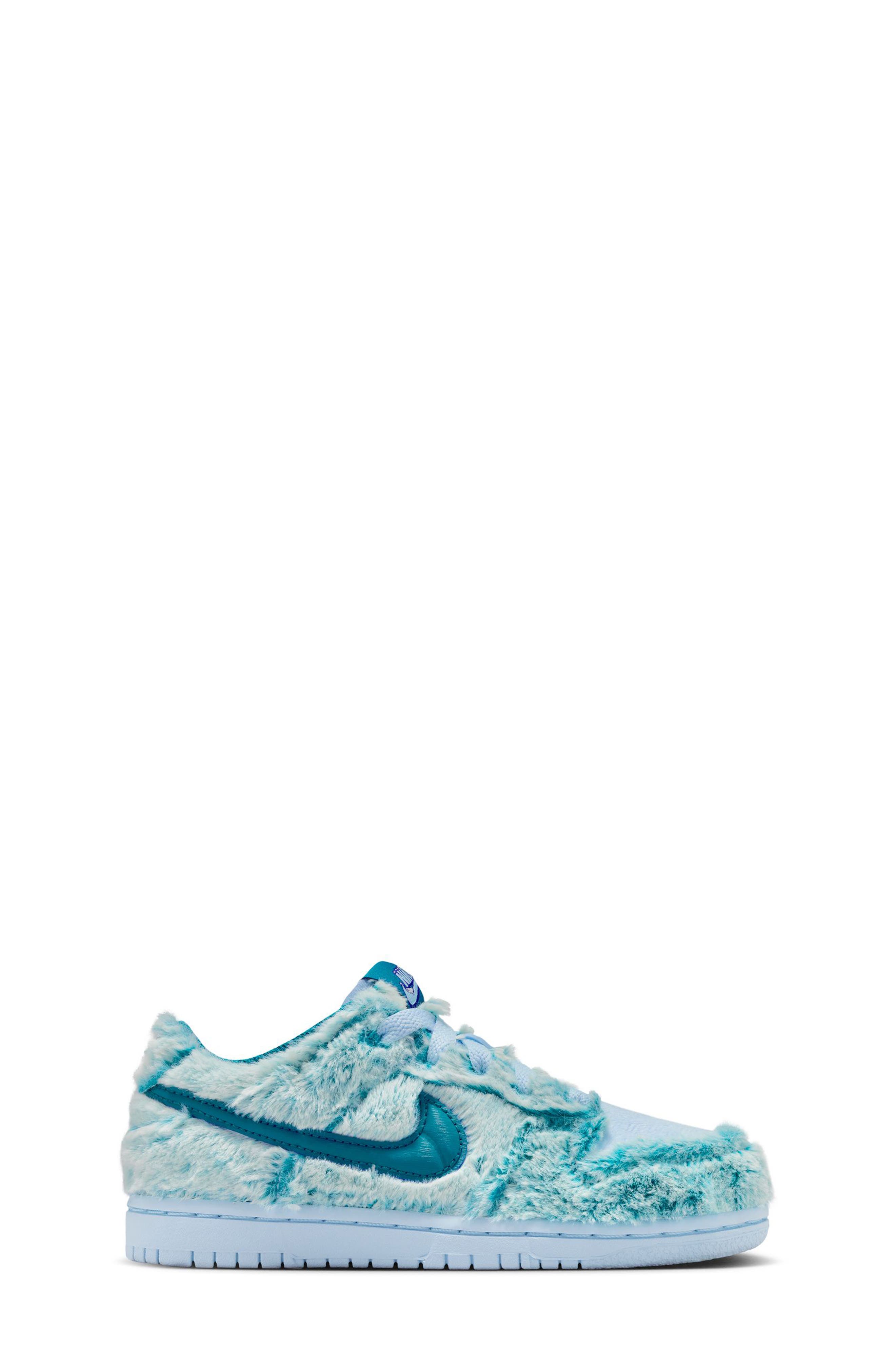 Nike Kids
 Dunk Low 
Abominable Snowman
 Sneaker, Alternate, color, 441 Clstbl/Grabys