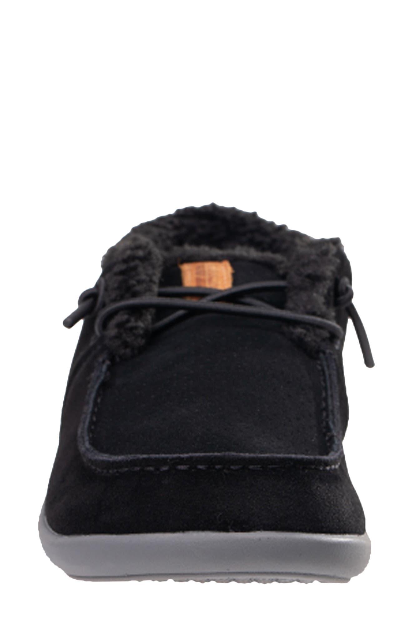 Revitalign Siesta Faux Fur Lined Shoe, Alternate, color, Black