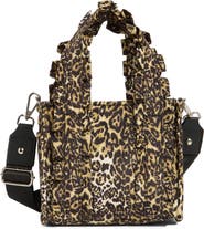 Madden Girl Ruffle Nylon Mini Tote