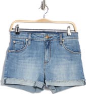 SEE THRU SOUL Molly High Waist Boyfriend Denim Shorts