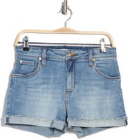SEE THRU SOUL Molly High Waist Boyfriend Denim Shorts