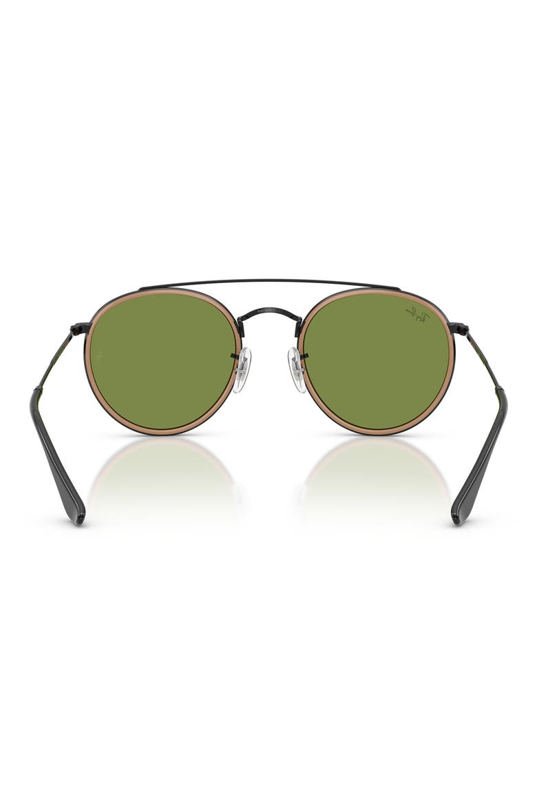 51mm Aviator Sunglasses, Alternate, color, BLACK / GREEN