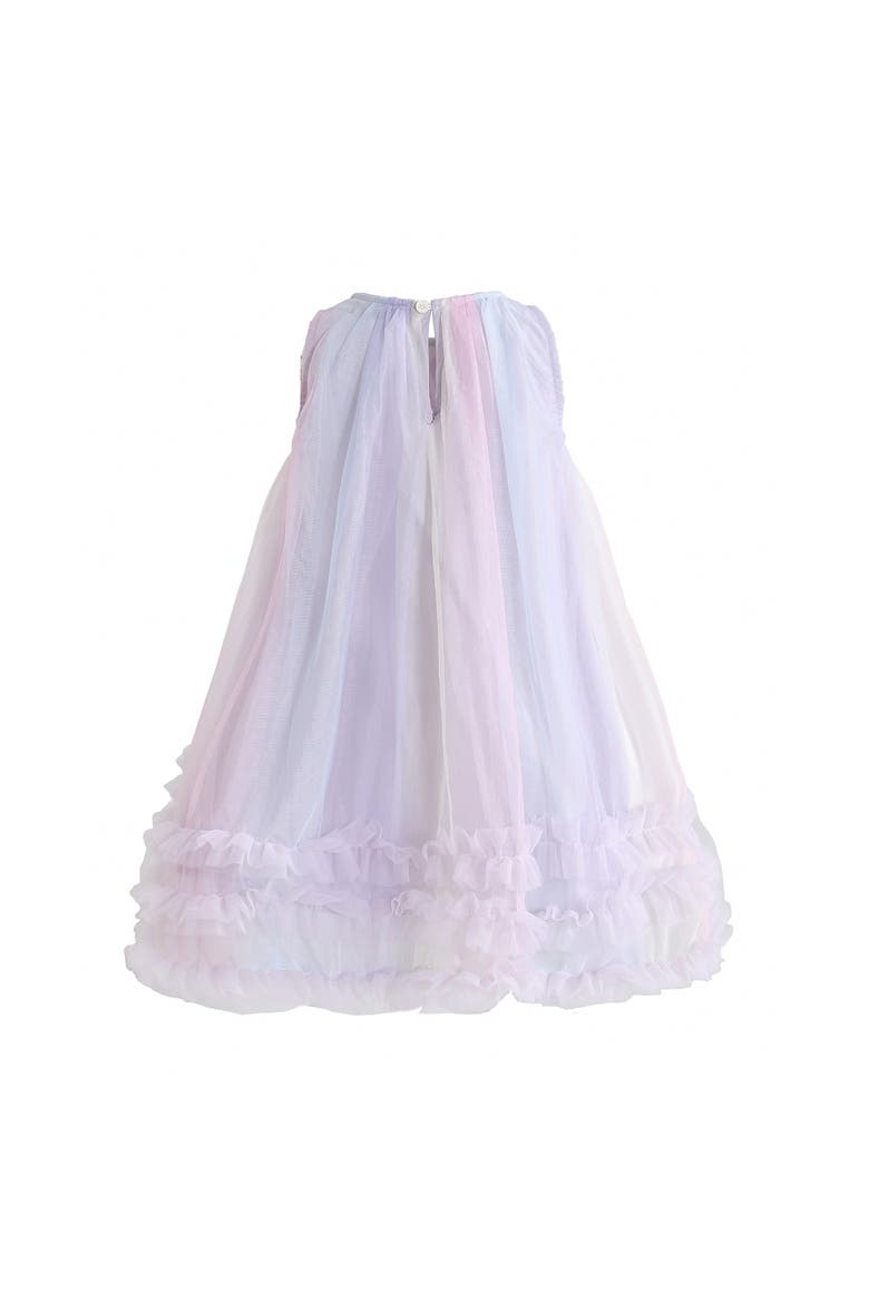 Marcella Pastel Bow Ruffle Dress, Alternate, color, Purple