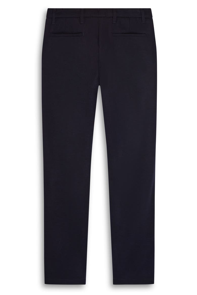 Flat Front Wool Blend Chino Pants, Alternate, color, NAVY
