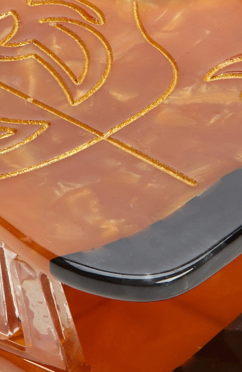 Solar Eclipse Cowboy Boot Hair Claw Clip, Alternate, color, 