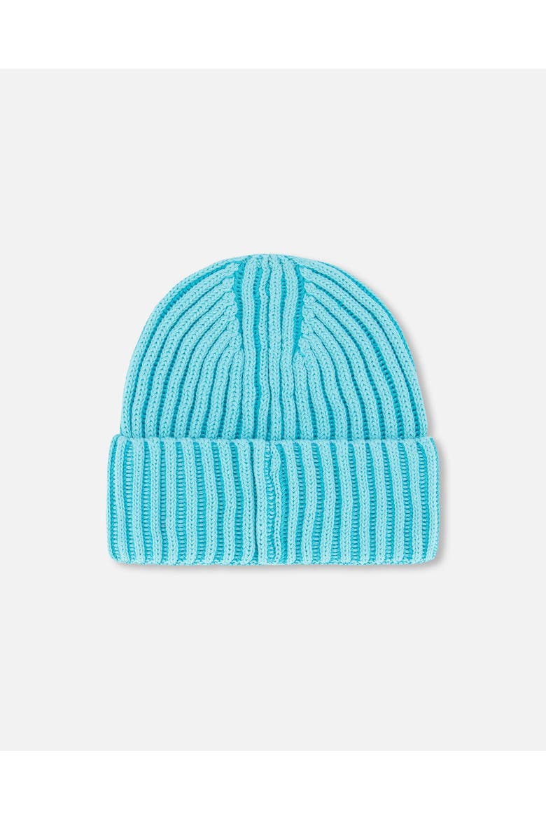 Unisex Solid Knit Hat Turquoise, Alternate, color, Turquoise