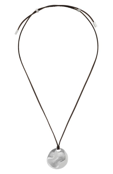 Orla Leather Cord Pendant Necklace