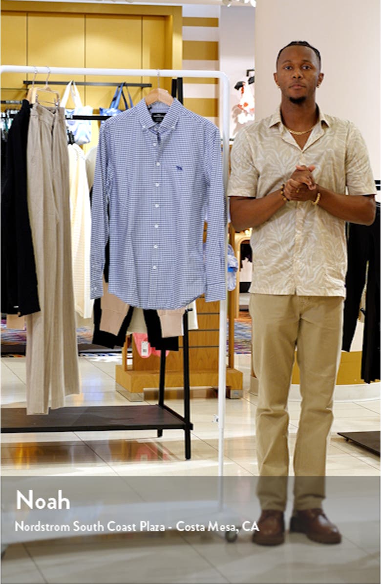 Gunn Check Oxford Sports Fit Button-Down Shirt, sales video thumbnail