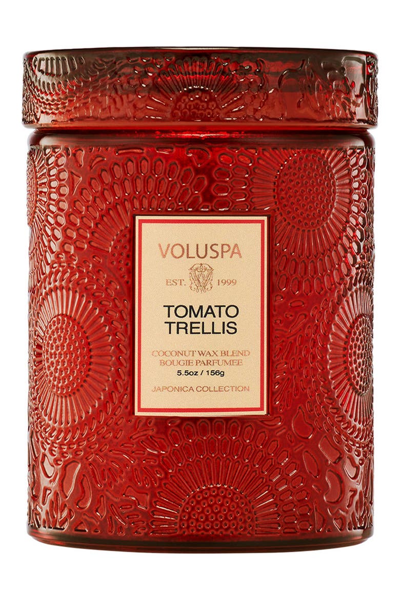 Tomato Trellis Small Jar Candle, Alternate, color, TOMATO TRELLIS