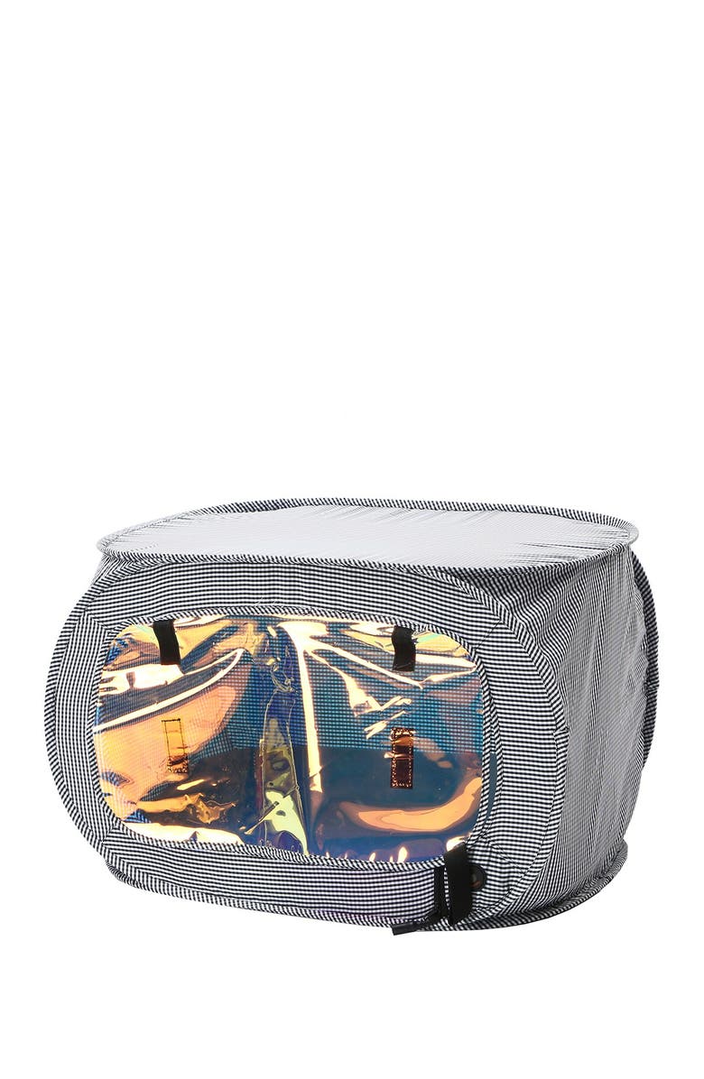 PET LIFE "Enterlude" Electronic Heating Lightweight and Collapsible Pet Tent - One Size, Alternate, color, Grey