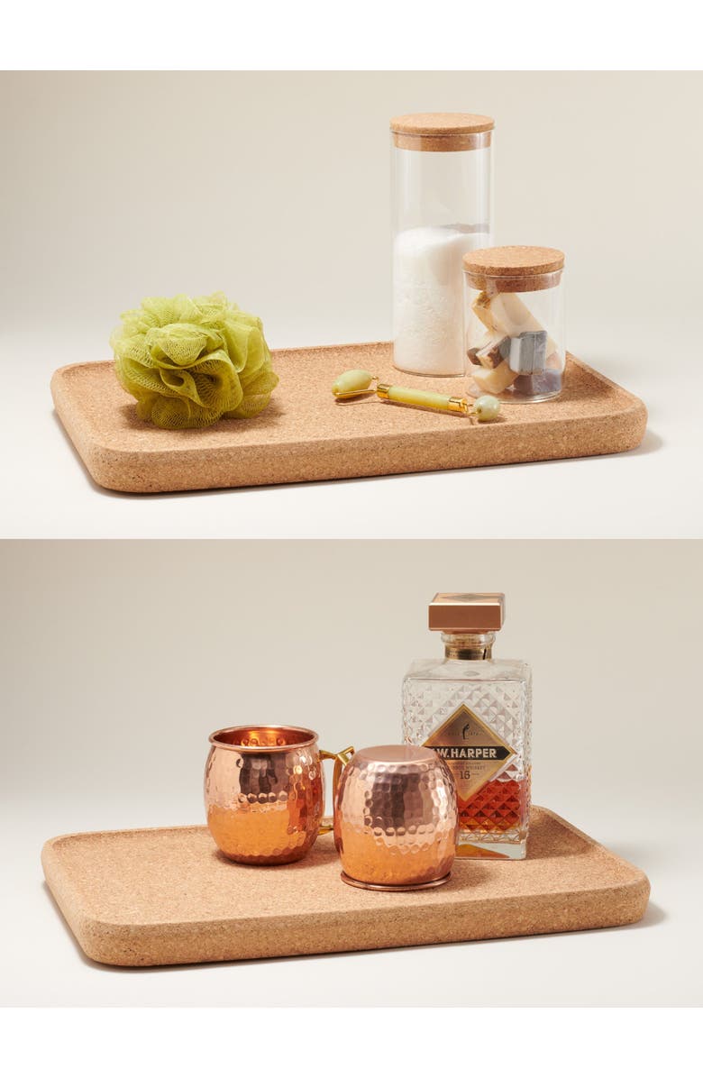 Tiradia Cork Modern Home Cork Tray, Alternate, color, Tan