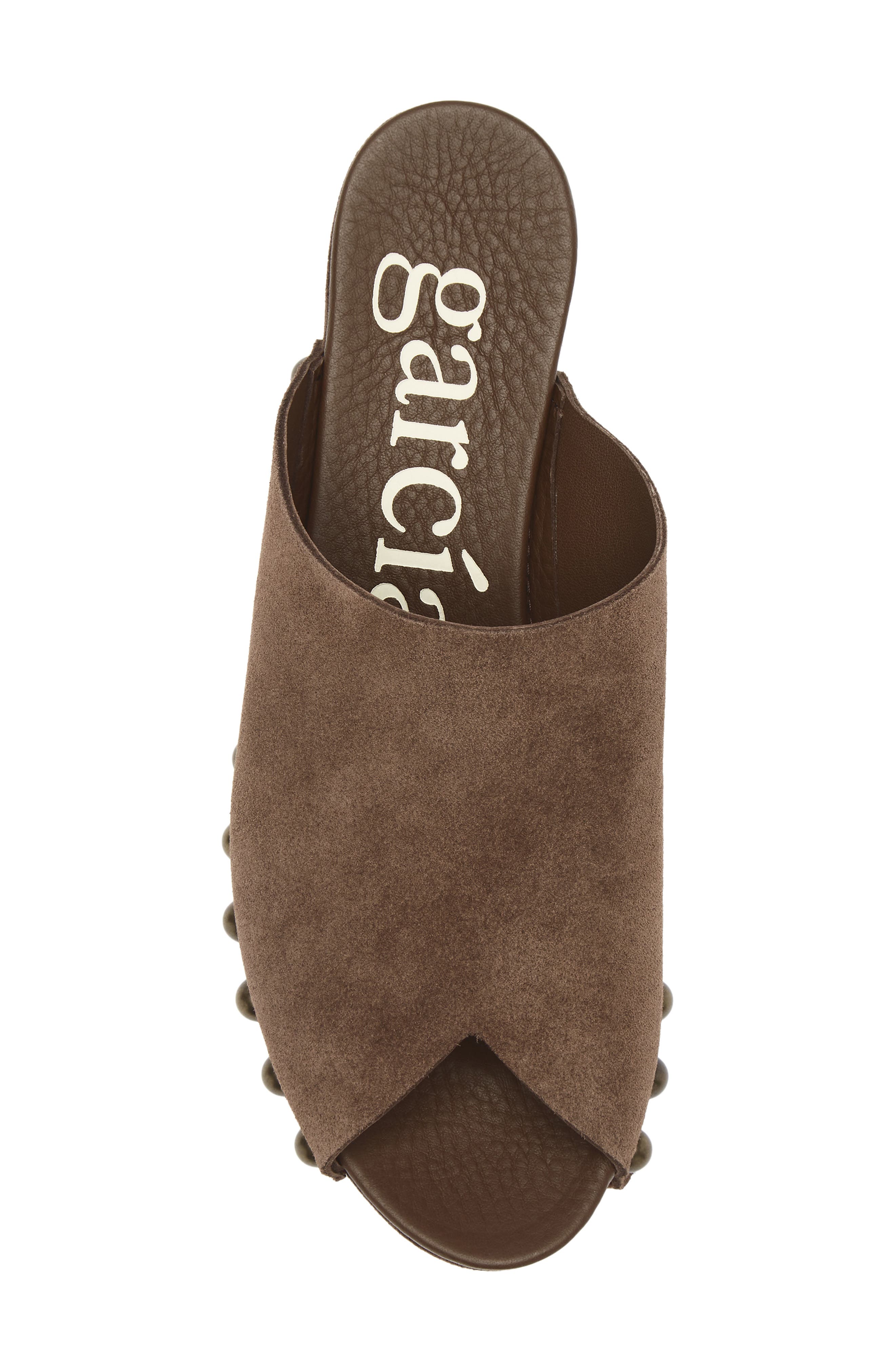 Pedro Garcia Nain Peep Toe Platform Mule, Alternate, color, Chocolat Castoro