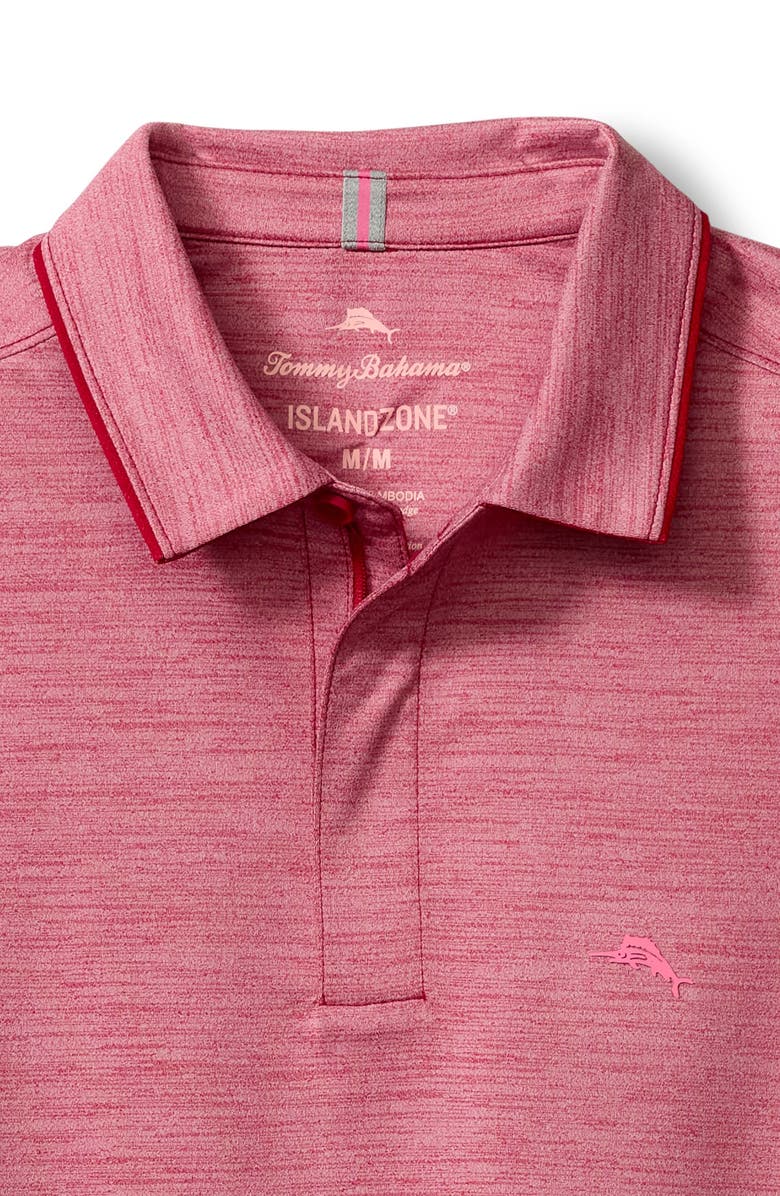 Tommy Bahama San Raphael IslandZone<sup>®</sup> Performance Half Zip Polo, Alternate, color, Shenanigans Red