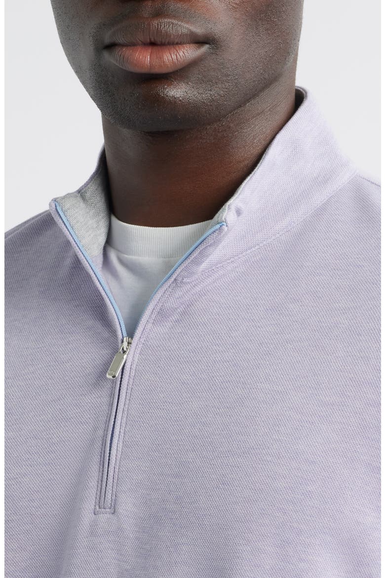 Comfort Interlock Quarter Zip Pullover, Alternate, color, LIGHT VIOLET