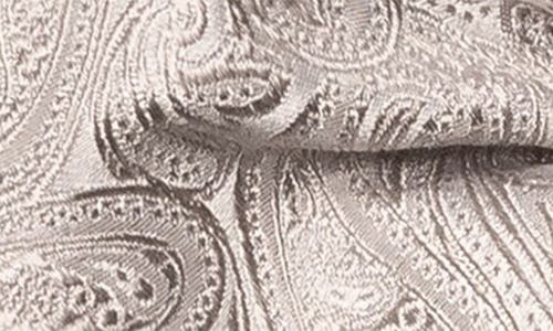 Eton Paisley Silk Pre Tied Bow Tie In Neutral