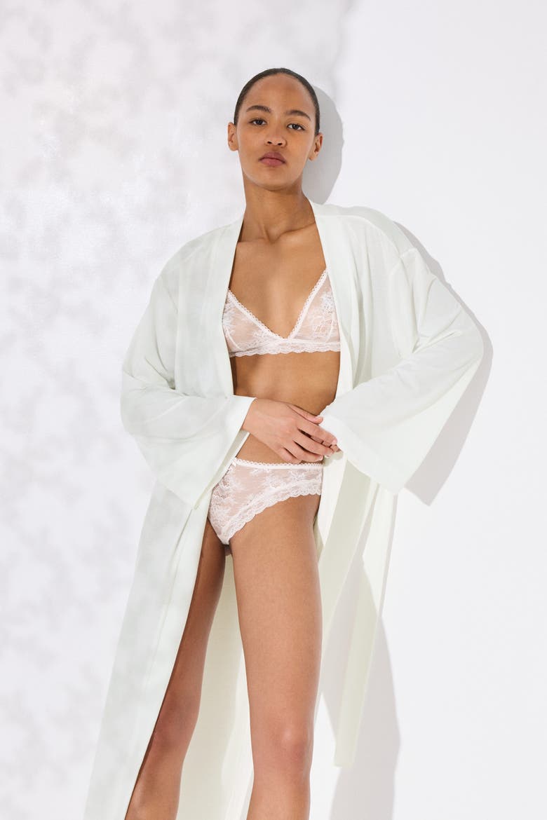 Jersey Robe, Alternate, color, White