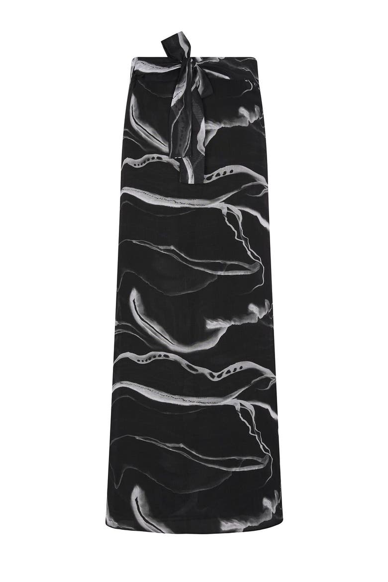 Pareo Print Skirt, Alternate, color, Print Negro