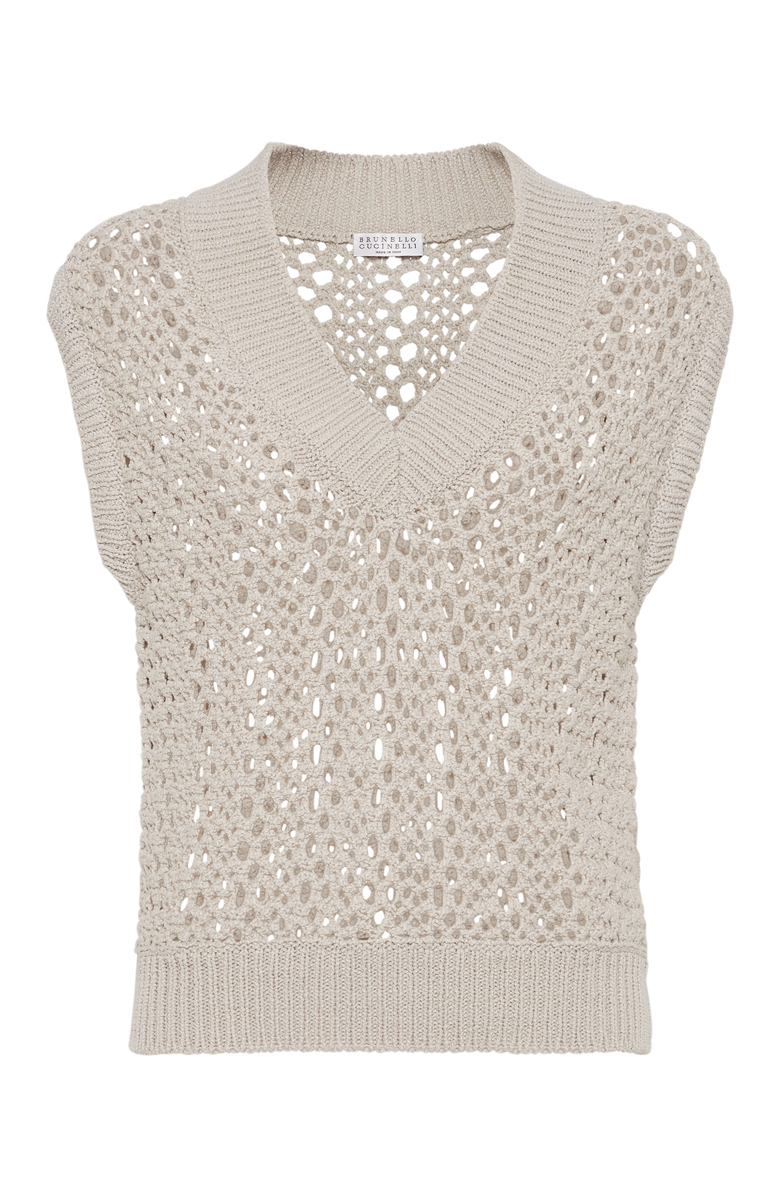 Brunello Cucinelli Mesh knit top, Main, color,