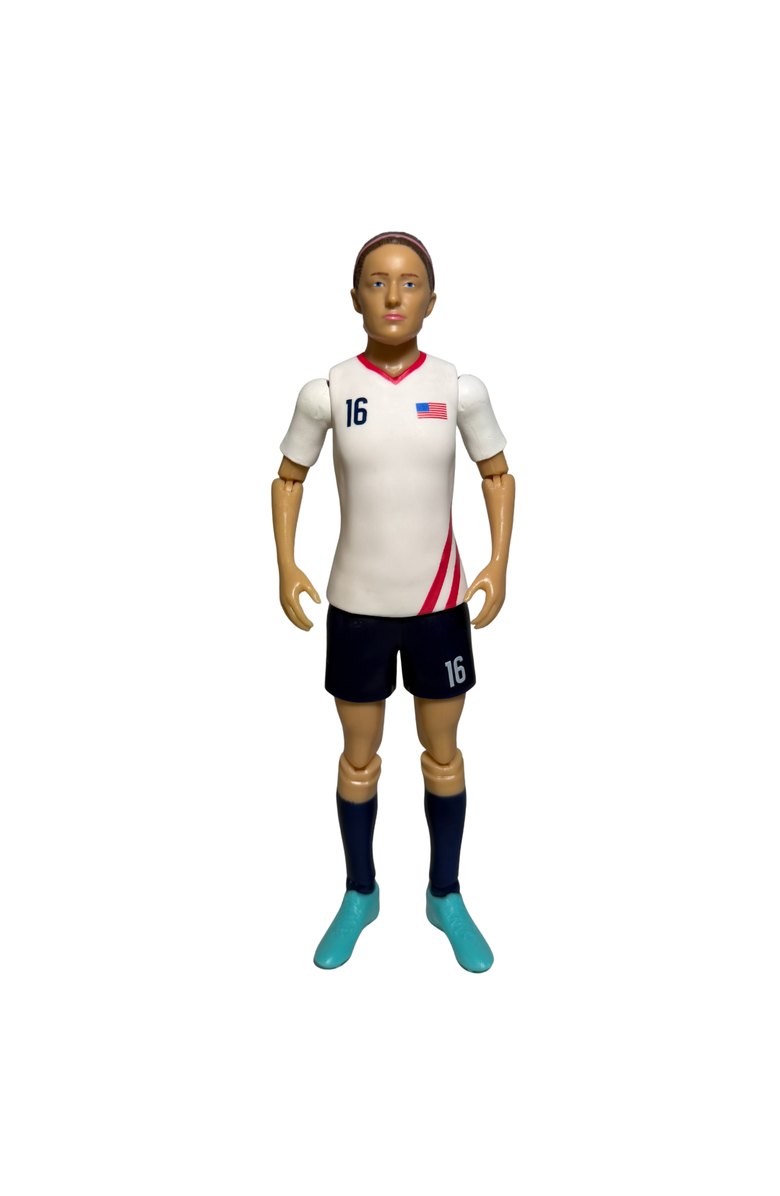 Banbo Toys SOCKERS USWNT Rose Lavelle 8" Collectible Soccer Action Figure, Alternate, color, White