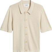 Corridor Pointelle Short Sleeve Organic Cotton Sweater