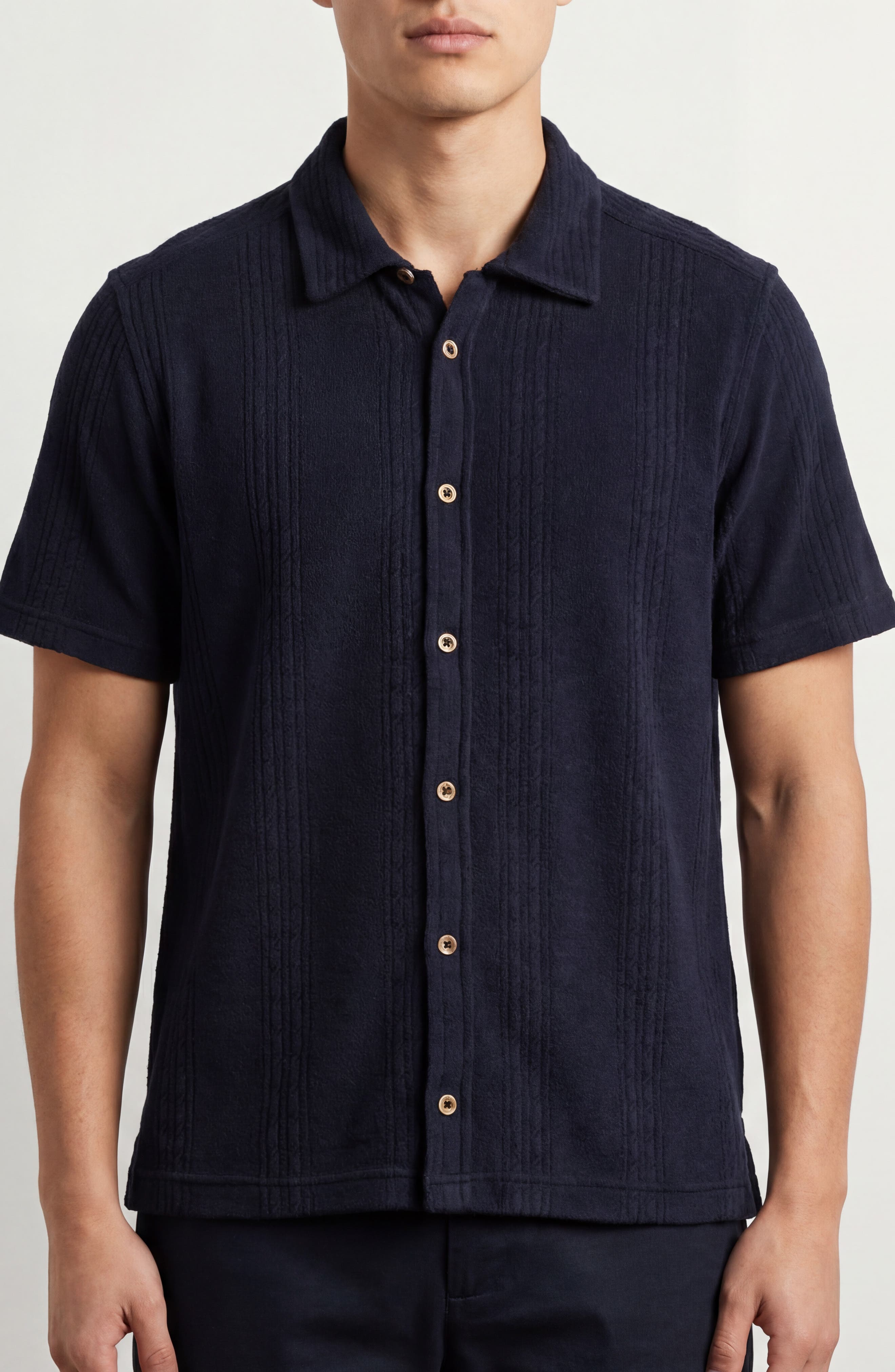 BURNSIDE Short Sleeve Sweater Cardigan