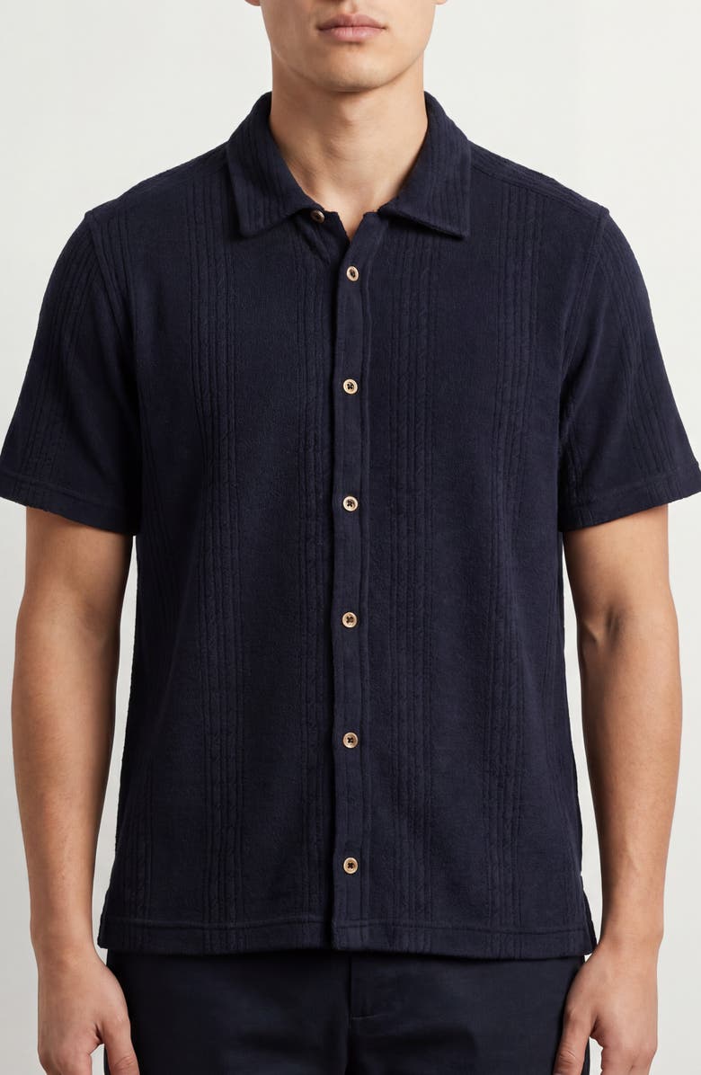 BURNSIDE Short Sleeve Sweater Cardigan, Main, color, Black