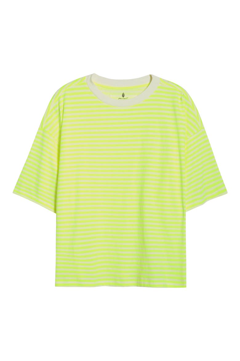 FP Movement Stripe Relaxed Fit Cotton T-Shirt, Main, color, COURT STRIPE HIGHLIGHTER