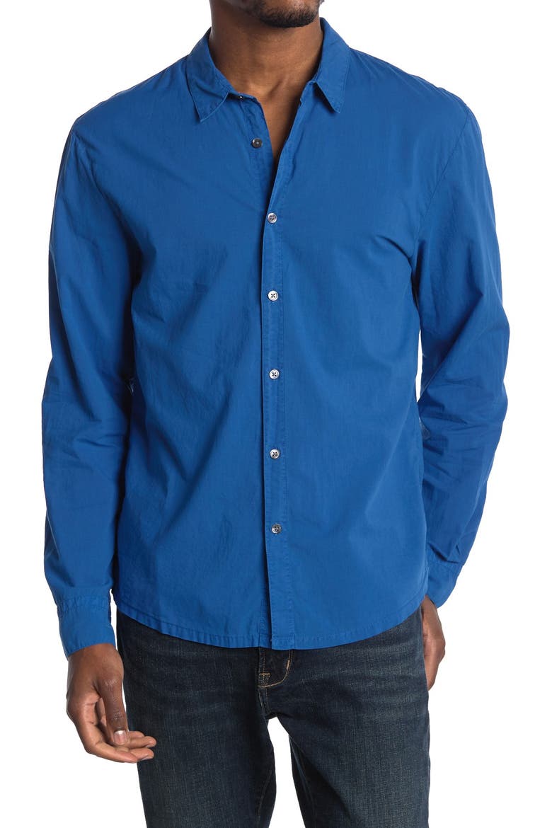 'Classics' Cotton Lawn Shirt, Main, color, TRUE BLUE PIGMENT