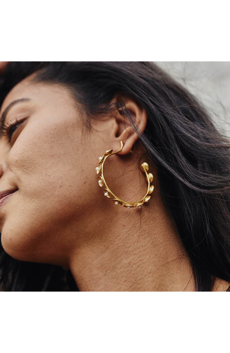 Dhwani Bansal VITR HOOPS, Alternate, color, Gold Plated