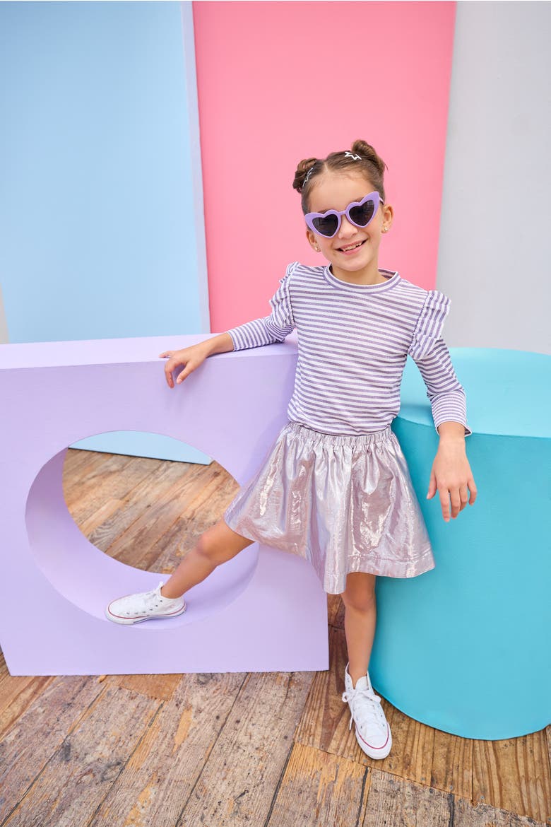 Kids' Sparkle Sadie Top, Alternate, color, Sugarplum Stripe