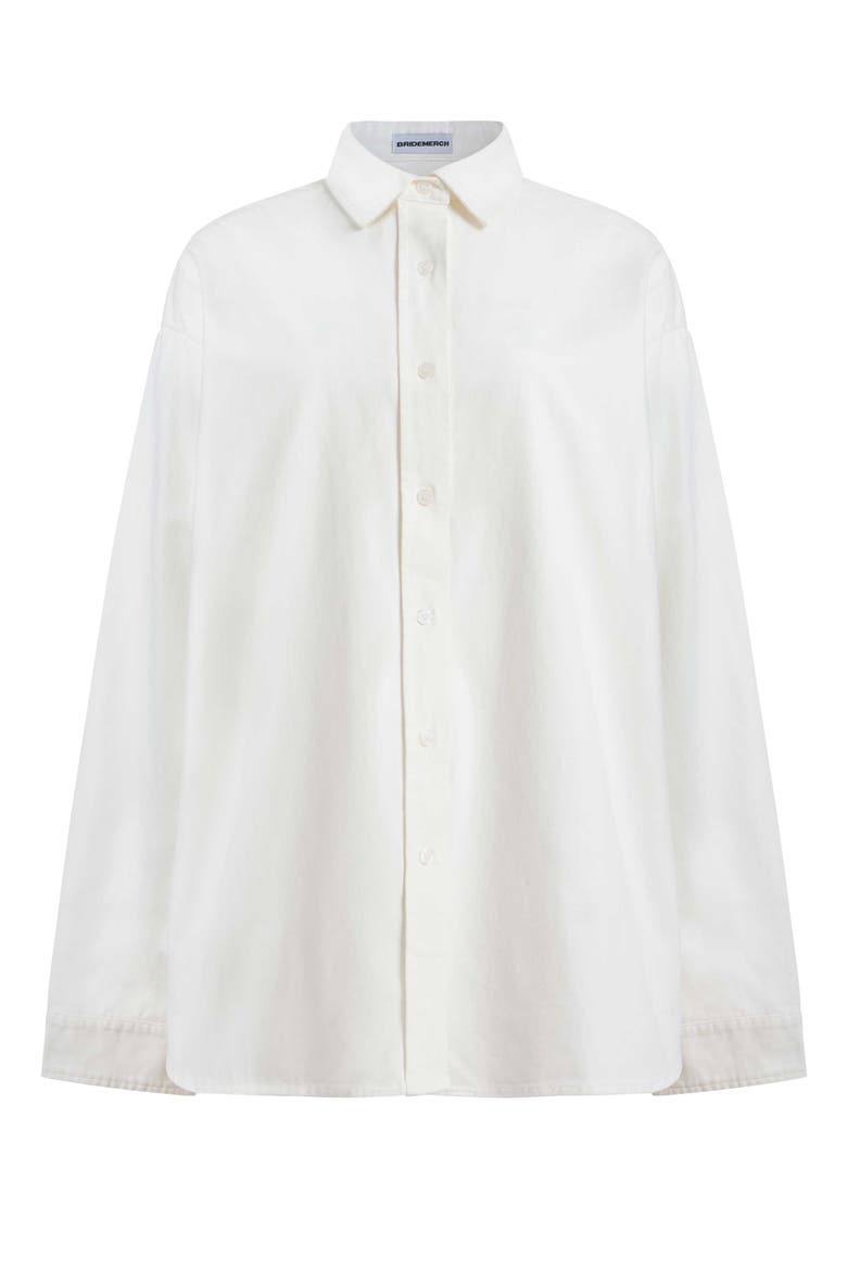 Bride Buttondown, Alternate, color, White