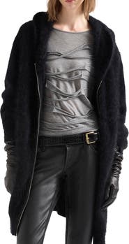 7 For All Mankind Fuzzy Zip Hoodie