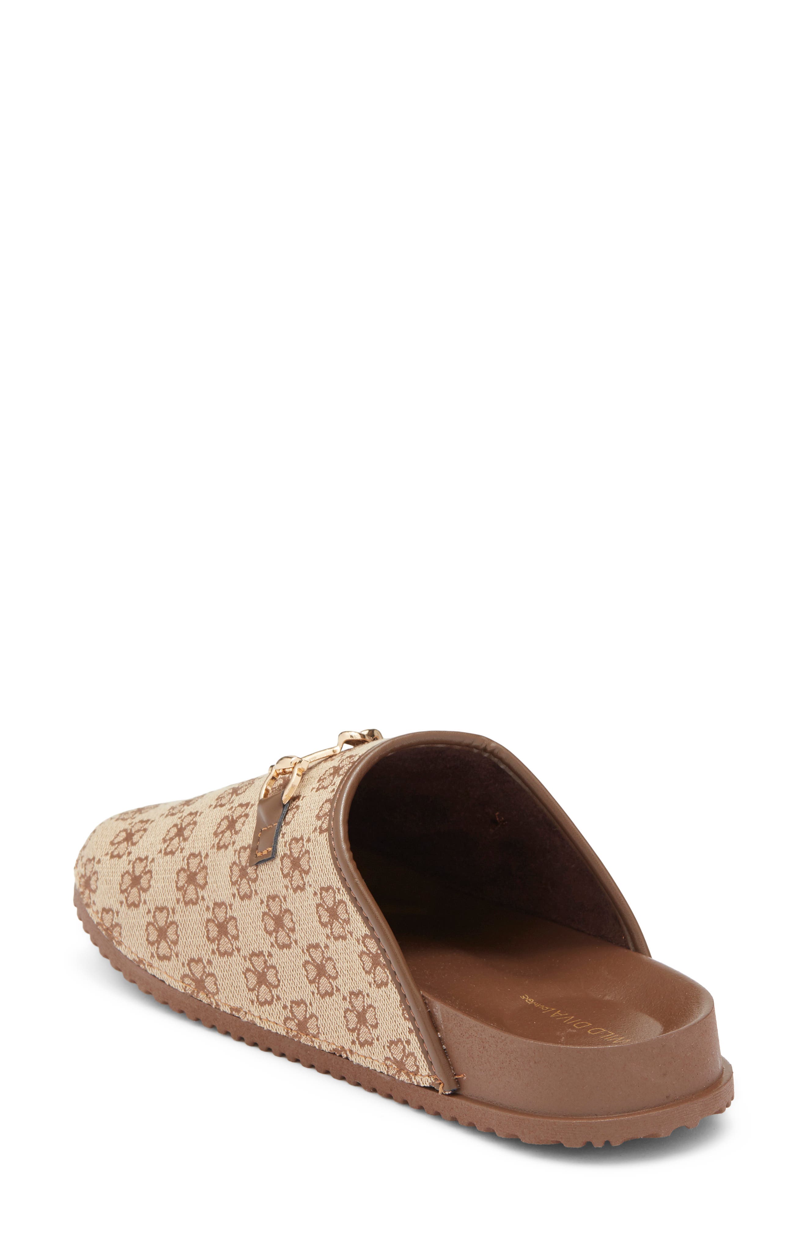Mochi Mule, Alternate, color, BROWN FLORAL