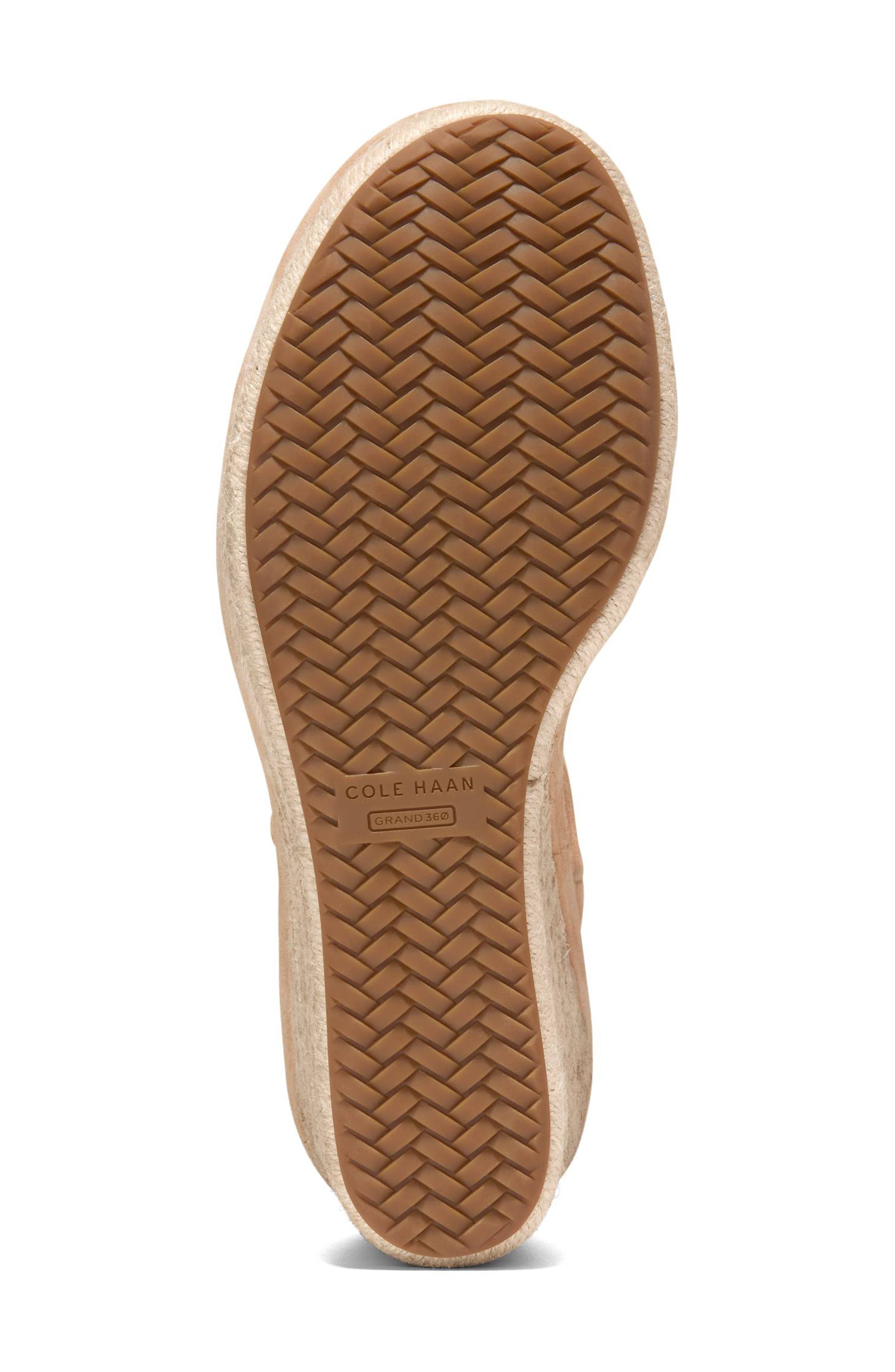 Cole Haan Asbury Cloudfeel Espadrille Wedge, Alternate, color, Tuscan Sand Leather/ Raffia