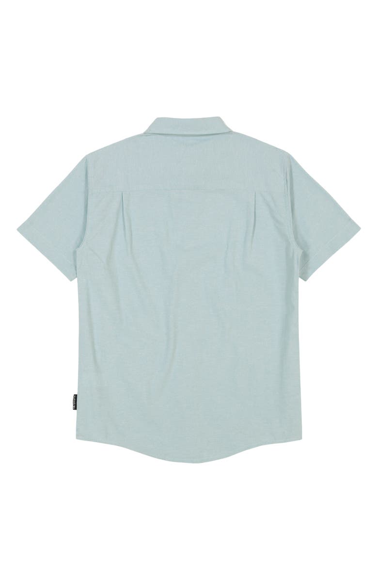 Quiksilver Kids' Oxford Classics Solid Short Sleeve Cotton Button-Up Shirt, Alternate, color, 
