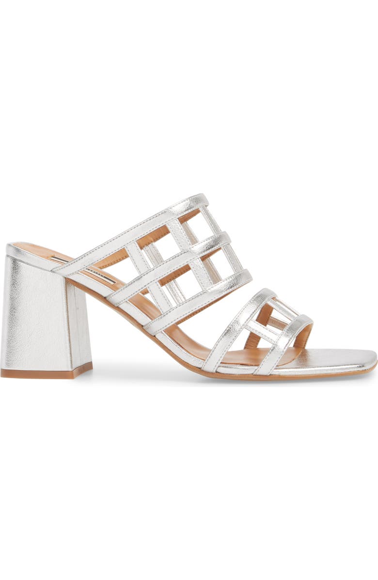 Topshop Eid Night Caged Slide Sandal, Alternate, color,