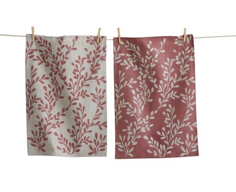 Canyon Print Leafy Vine Dt S/2 Purple Purple Cotton Everyday