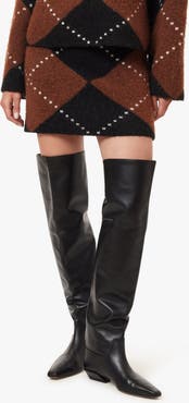 Habitual Argyle Sweater Miniskirt