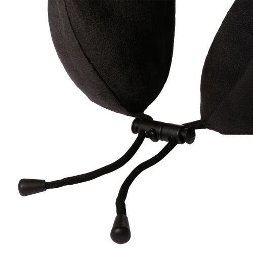 Members Only Memory Foam Travel Neck Pillow In Black
