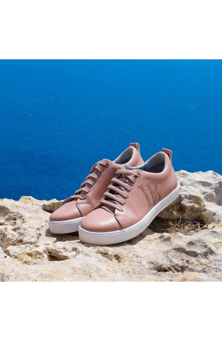 LaBante London LB Nude Apple Leather Sneakers for Women, Alternate, color, Nude