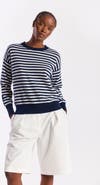 Brodie Pure Cashmere Beach Stripe Cashmere Sweater