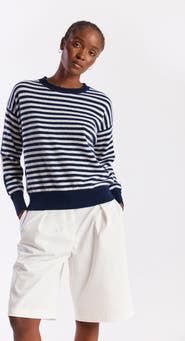 Brodie Pure Cashmere Beach Stripe Cashmere Sweater