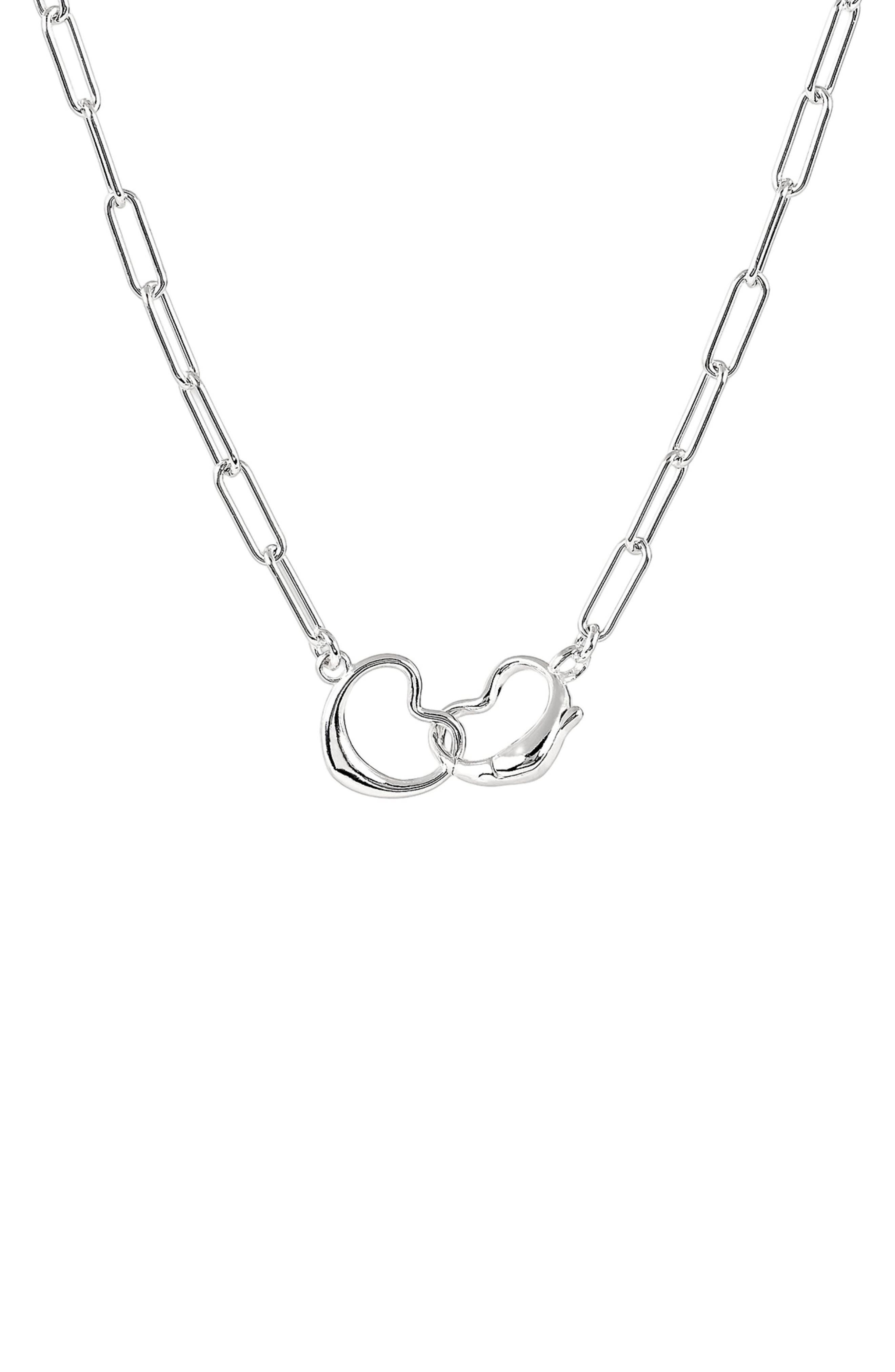 AMERICAN EXCHANGE Linked Heart Pendant Necklace