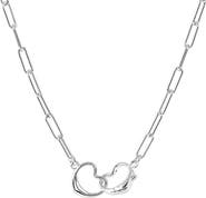 AMERICAN EXCHANGE Linked Heart Pendant Necklace