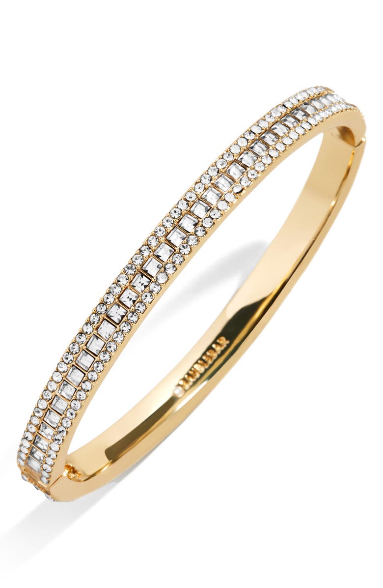 BaubleBar Helena Crystal Bangle, Main, color, Clear